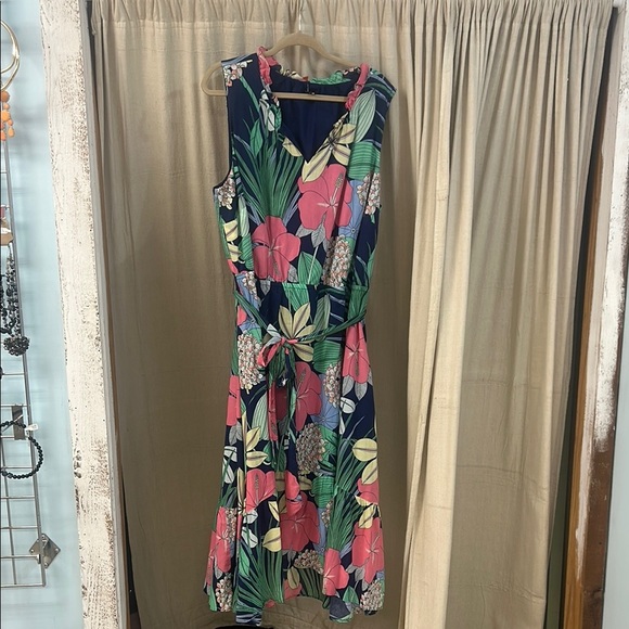 Multicolored Floral Print Maxi Dress - Talbots - Picture 1 of 4